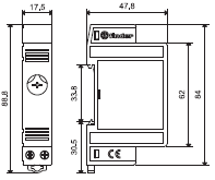 Finder 7T Series Dimensions