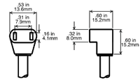 HP50 Dimensions