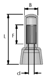 Nylon Fully Insulated Closed End Connector Dimensions