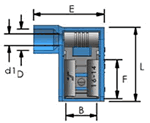 Nylon Insulated Flag Terminal Dimensions