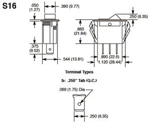 S16 Dimensions