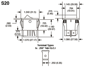 S20 Dimensions