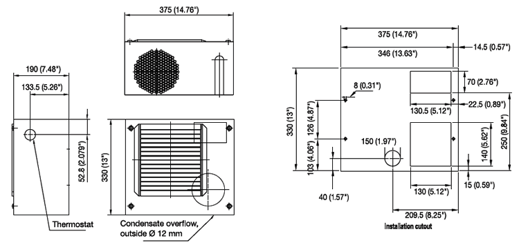 DTS 1200 Dimensions