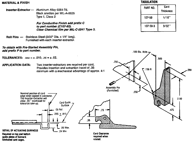 Calmark Series 107-50 Inserter-Extractor (Ultra Strong)