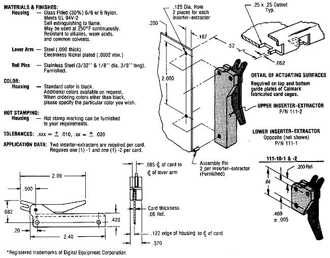 Calmark Series 111 Inserter-Extractor (DEC* Compatible)