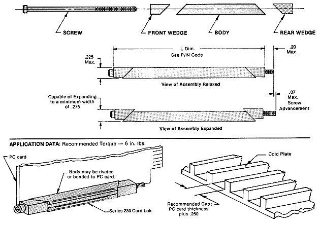 Calmark Series 230 "Card-Lok" Retainer (Cold Plate)