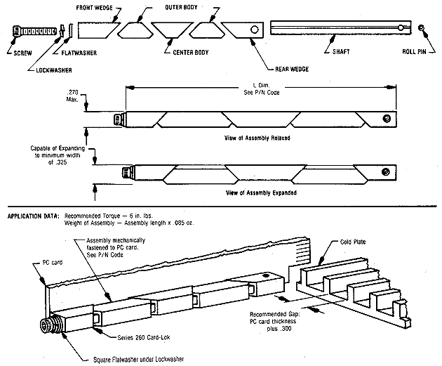 Calmark Series 260 - "Card-Lok" Retainer (Cold Plate) 