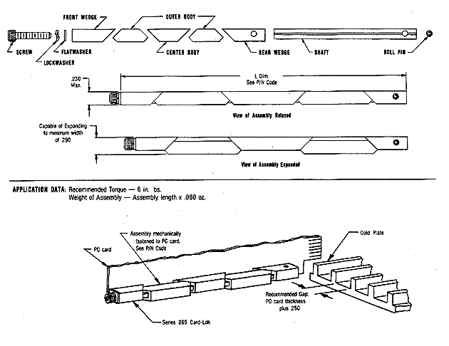 Calmark Series 265 - "Card-Lok" Retainer (Cold Plate)