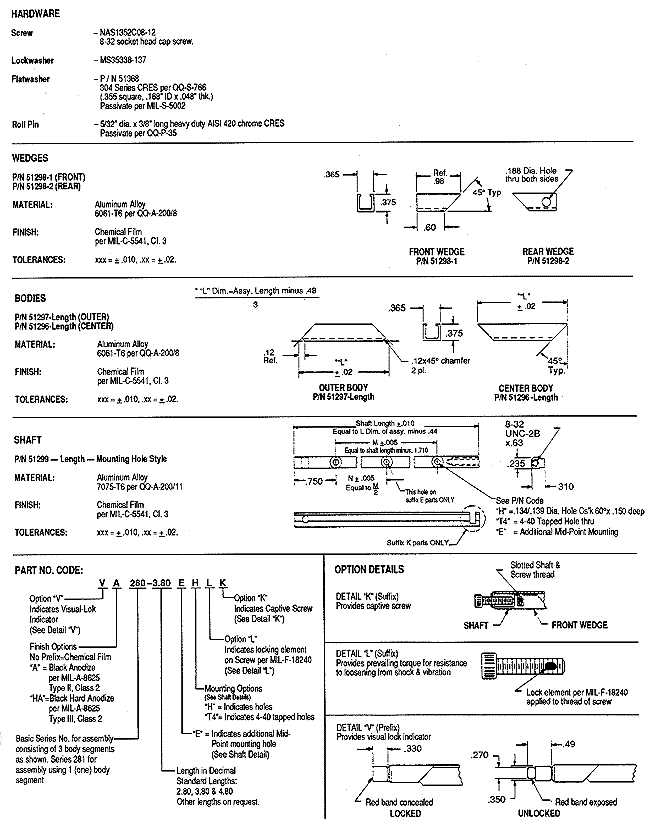 Calmark Series 280 - "Card-Lok" Retainer (Cold Plate)